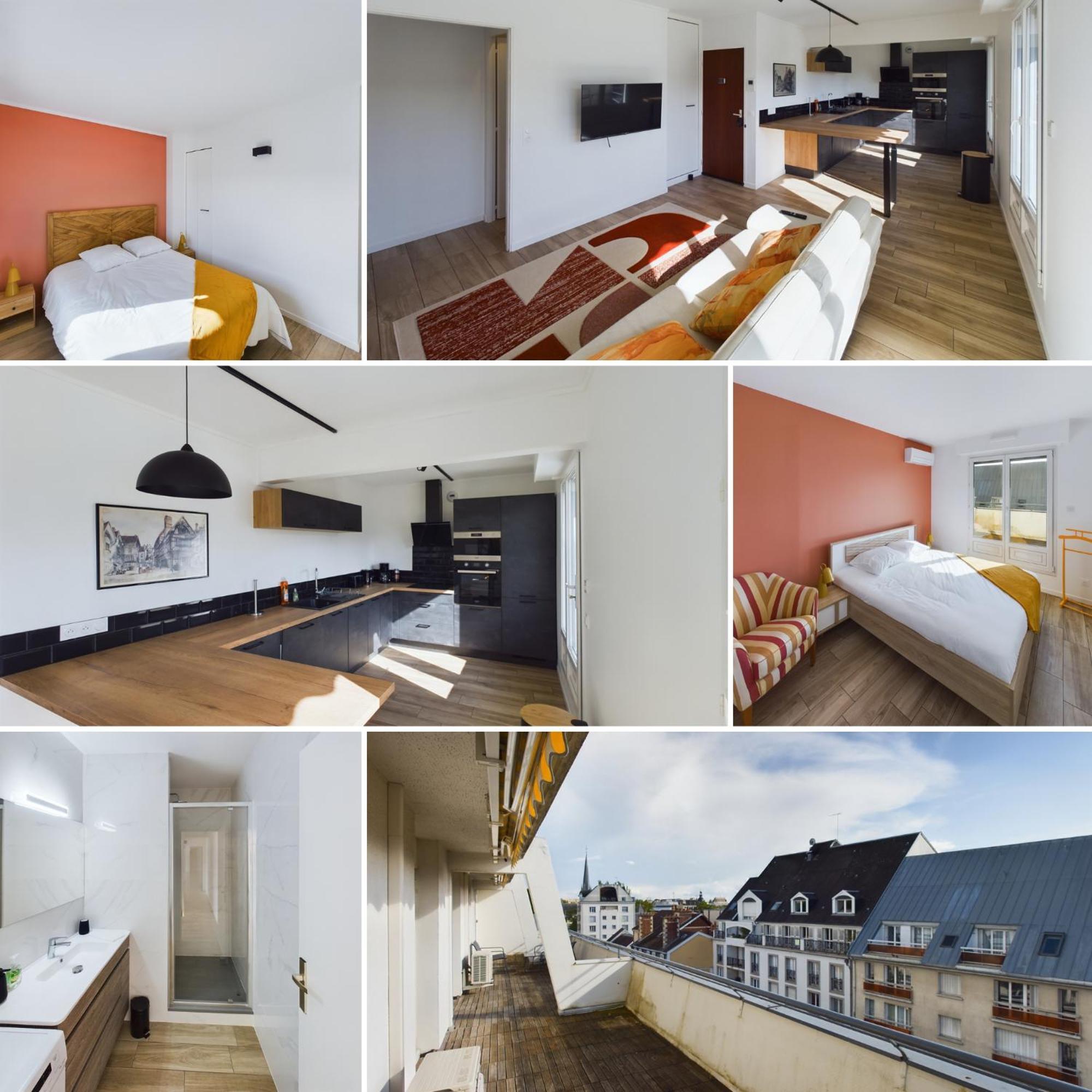 Ferienwohnung Le Panorama Premium - Superbe Vue Troyes Exterior foto